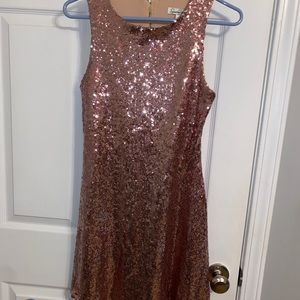 Pink sequin dress